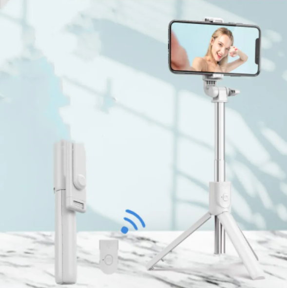 CapturePro 3-in-1 Selfie Stick Tripod with Built-in Light & Bluetooth Remote
