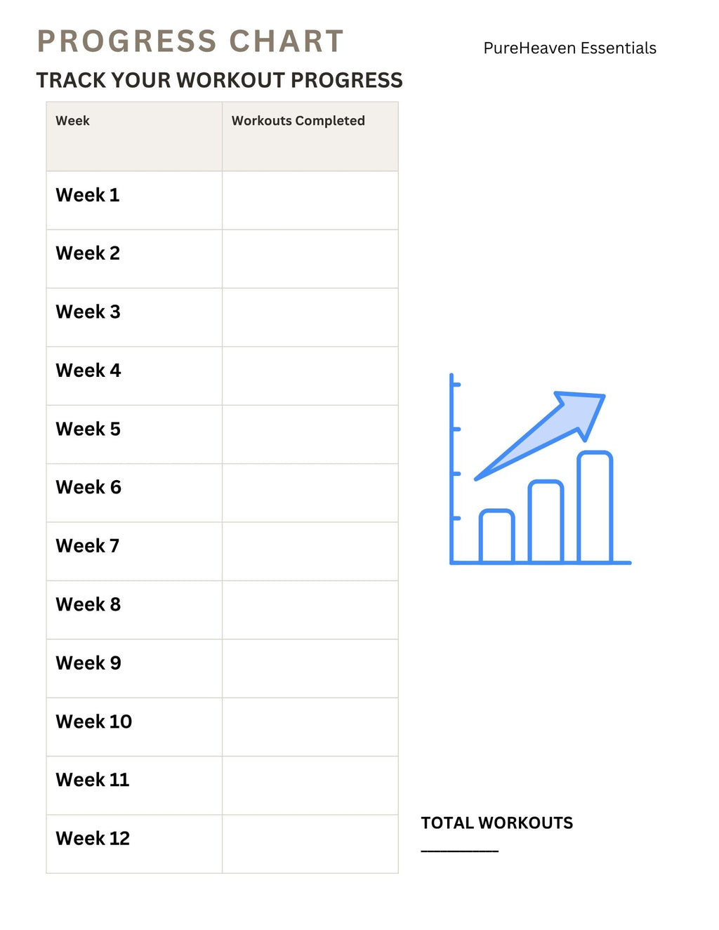 The Ultimate Fitness Tracker & Planner — Printable PDF